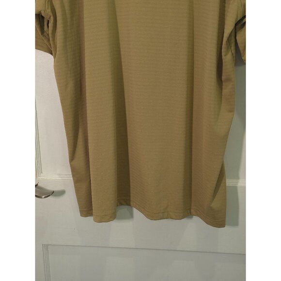 Pebble Beach Performance XXL Men's Polo Shirt Tan Striped Lightweight - Picture 7 of 9